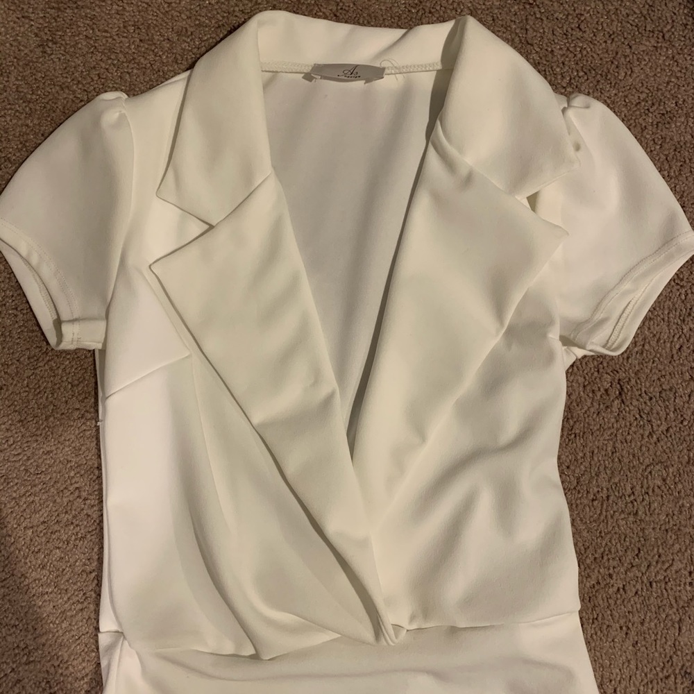 White Blouse Bodysuit